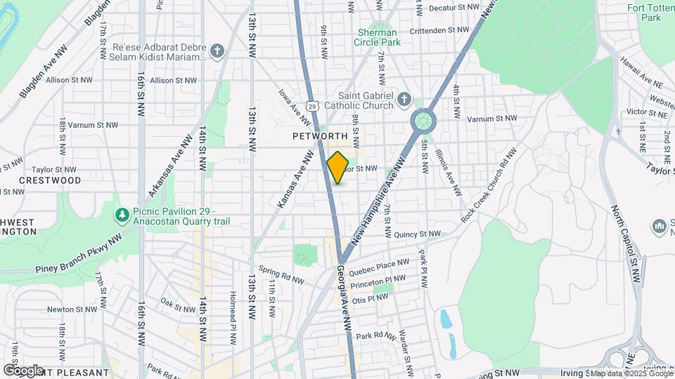 837 Shepherd St NW Map and Location Details