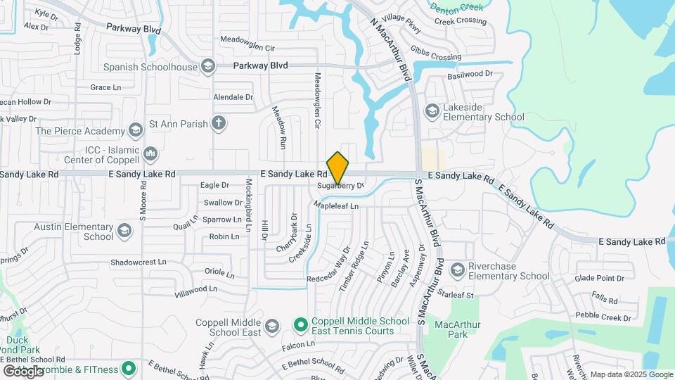 919 Sugarberry Dr Map and Location Details