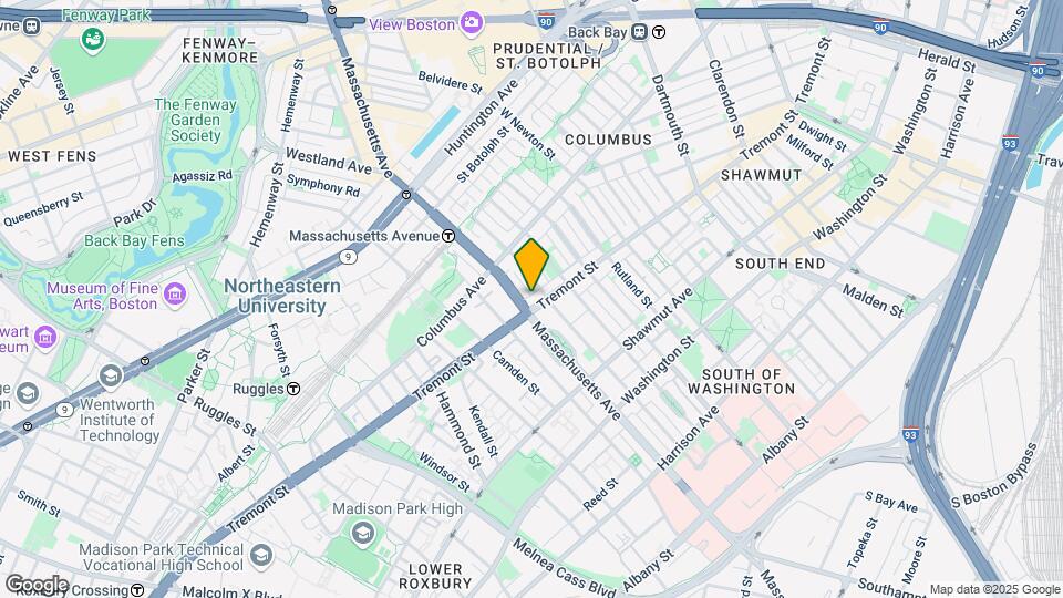 5 Condo Quality Units in Boston's South End Map and Location Details
