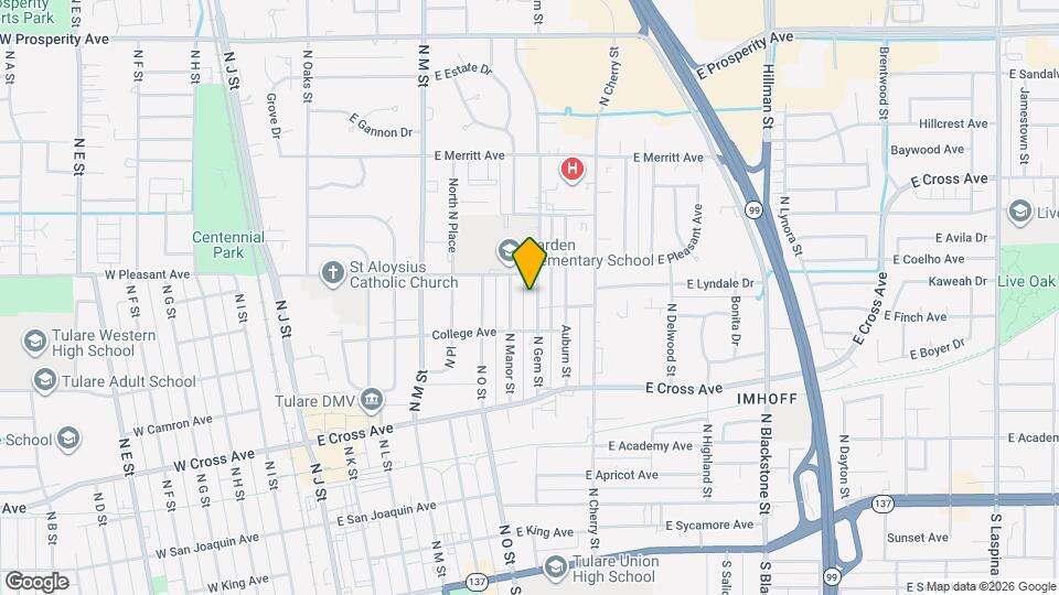 629 N Gem St Map and Location Details