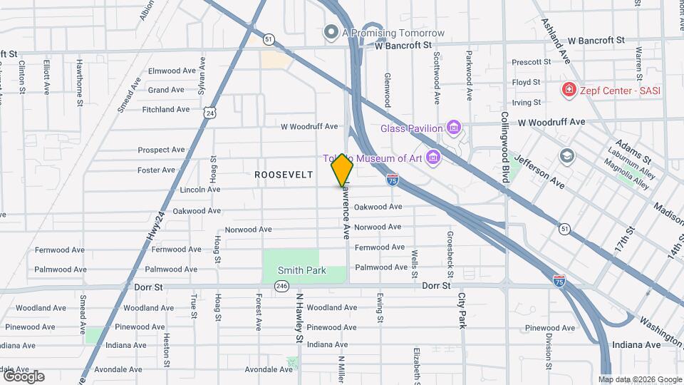 901 Lincoln Ave Map and Location Details