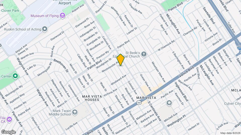 3580 Colonial Ave, Unit Guesthouse /Studio for rent Map and Location Details