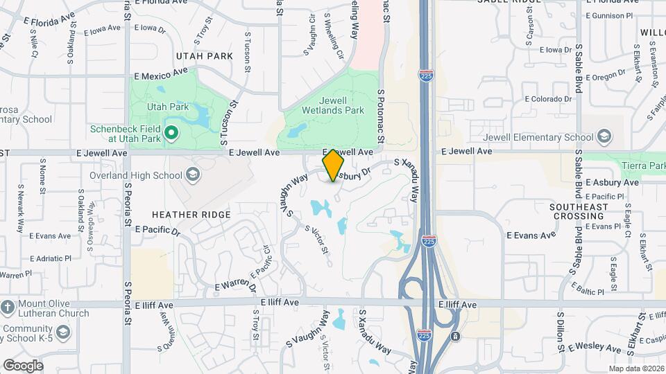 13274 E Asbury Dr Map and Location Details