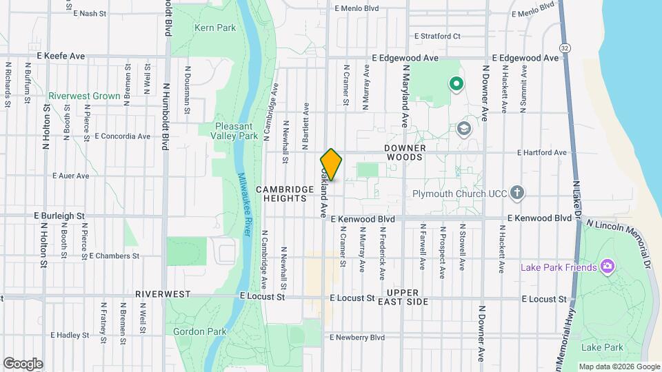 3218 N Oakland Ave, Unit LOWER Mapa y Detalles de la Ubicación