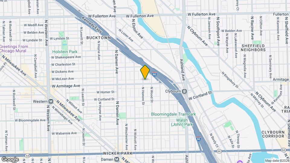 2001 N Honore St Map and Location Details