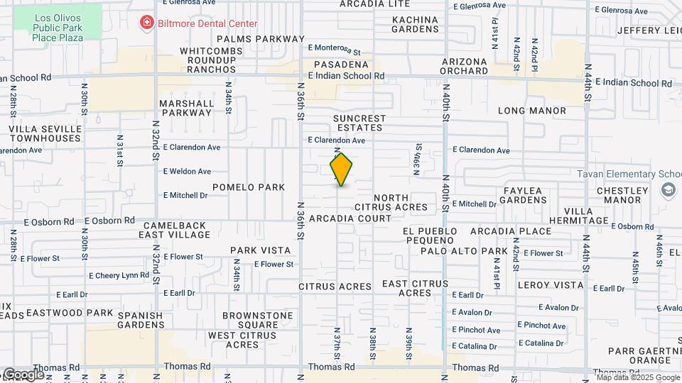 3441 N 37th St Map and Location Details
