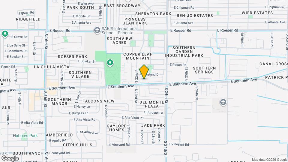 2244 E Huntington Dr Mapa y Detalles de la Ubicación