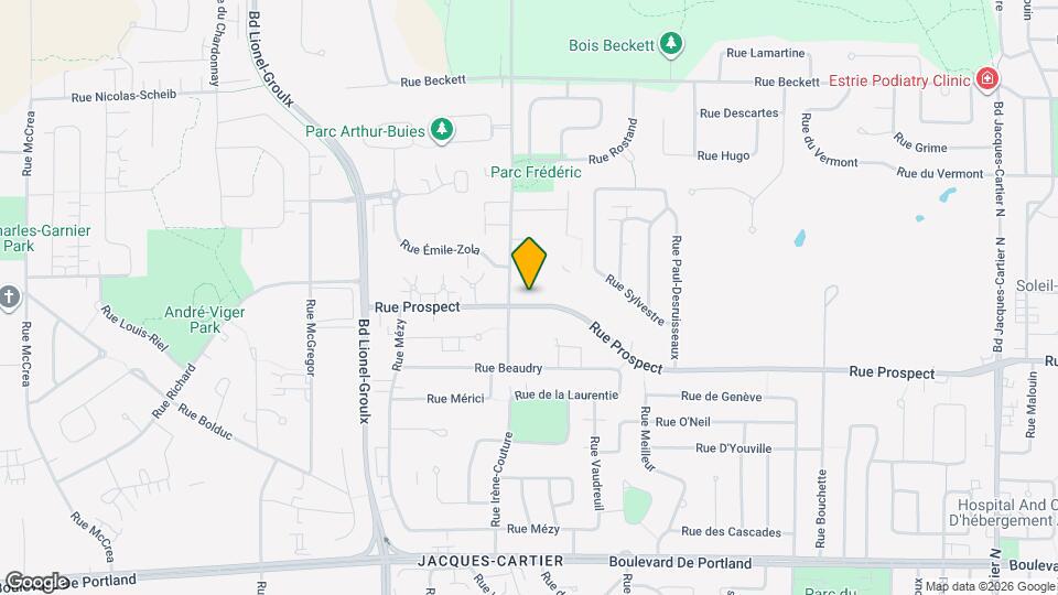 2643 Prospect Rue Map and Location Details