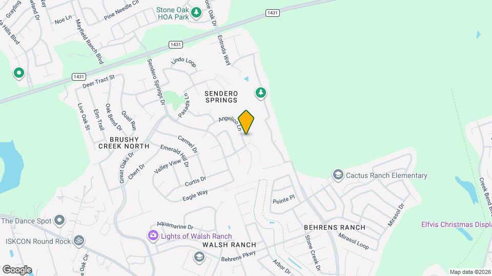 4333 Angelico Ln Map and Location Details