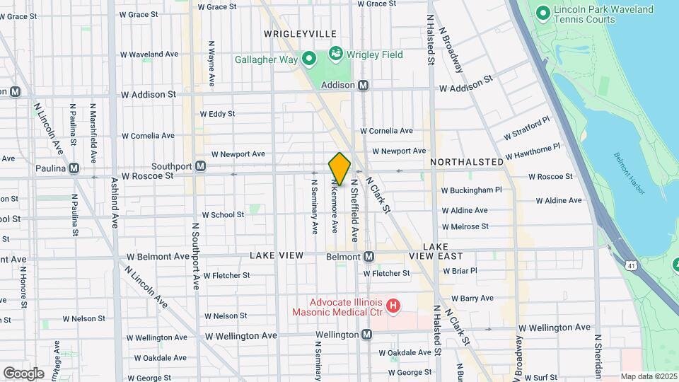 3333 N Kenmore Ave, Unit 1 Map and Location Details