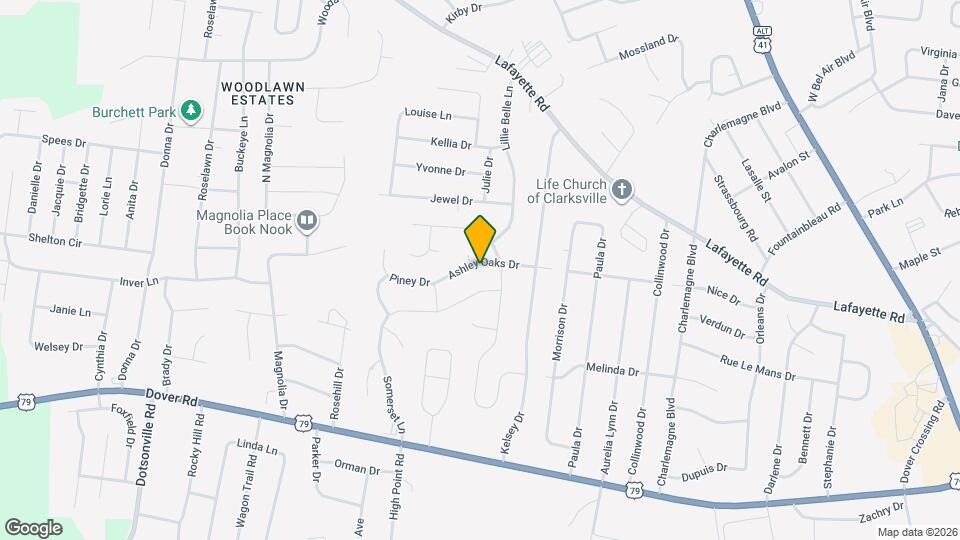 622 Ashley Oaks Dr Map and Location Details