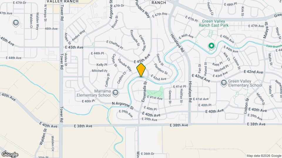 19389 E 41st Pl Mapa y Detalles de la Ubicación