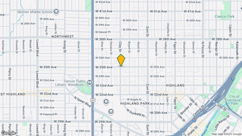 3450 Clay St Map and Location Details