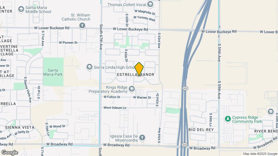 6413 W Elwood St Map and Location Details