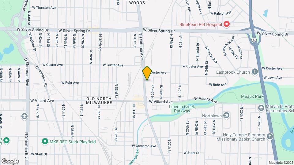 5304 N Teutonia Ave Mapa y Detalles de la Ubicación