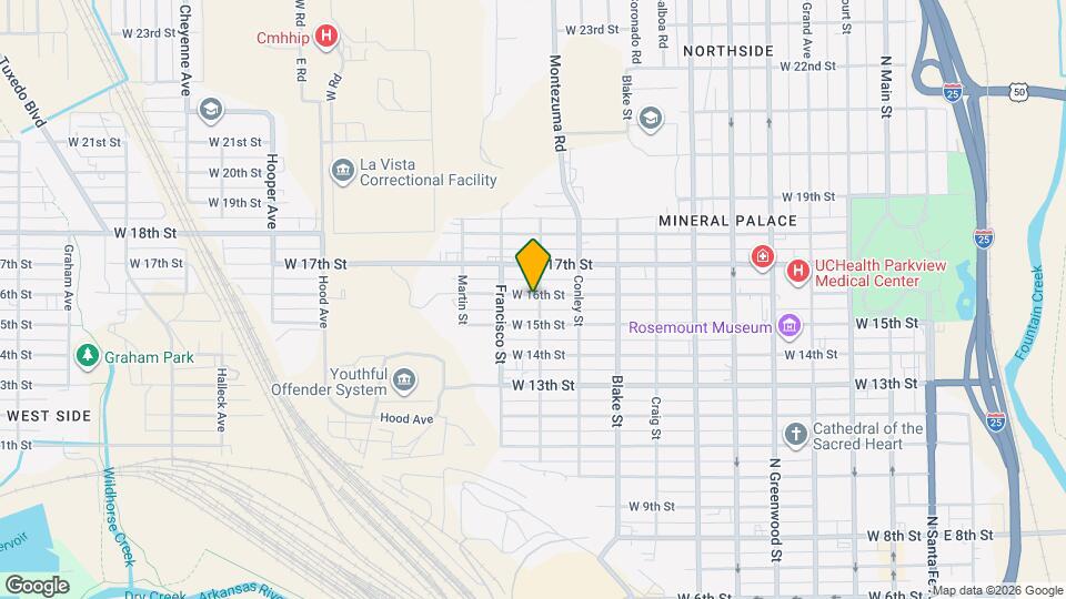 1104 W 16th St Map and Location Details