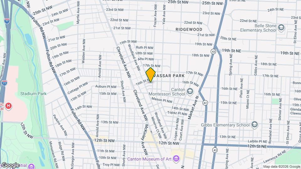 1527 Frazer Ave NW Map and Location Details