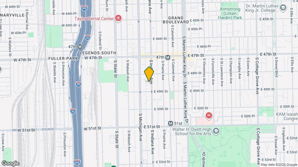 4832 S Indiana Ave Map and Location Details