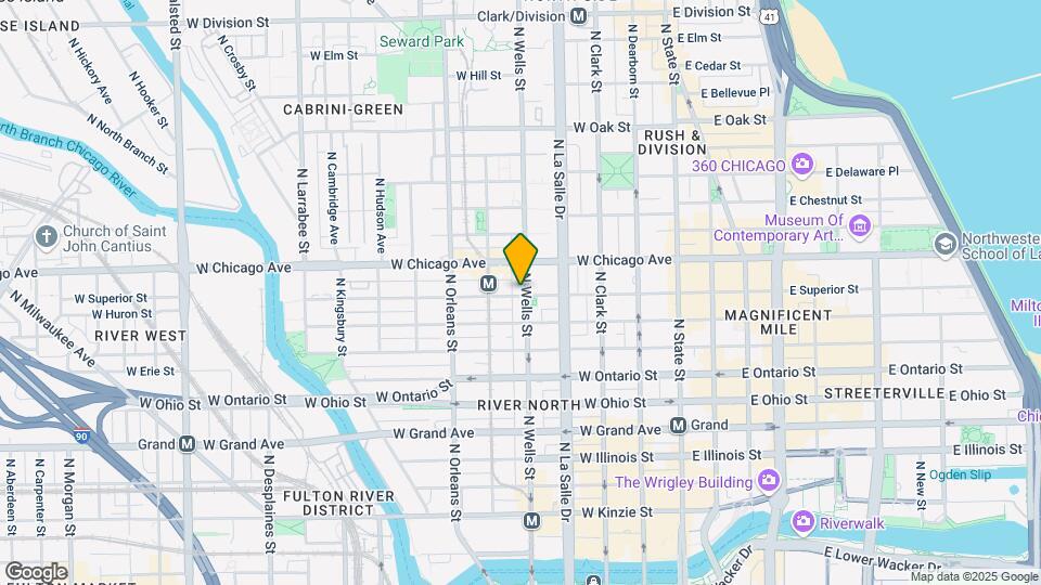 206 W Superior St Map and Location Details
