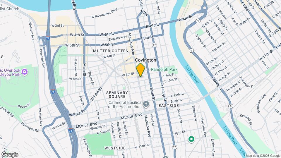 826 Madison Ave Map and Location Details