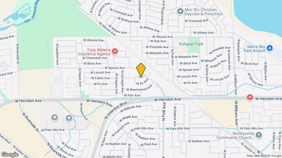 5613 W Fallon Ave Map and Location Details