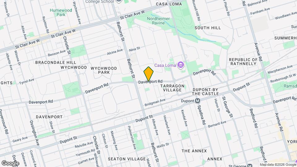 645 Davenport Rd Map and Location Details