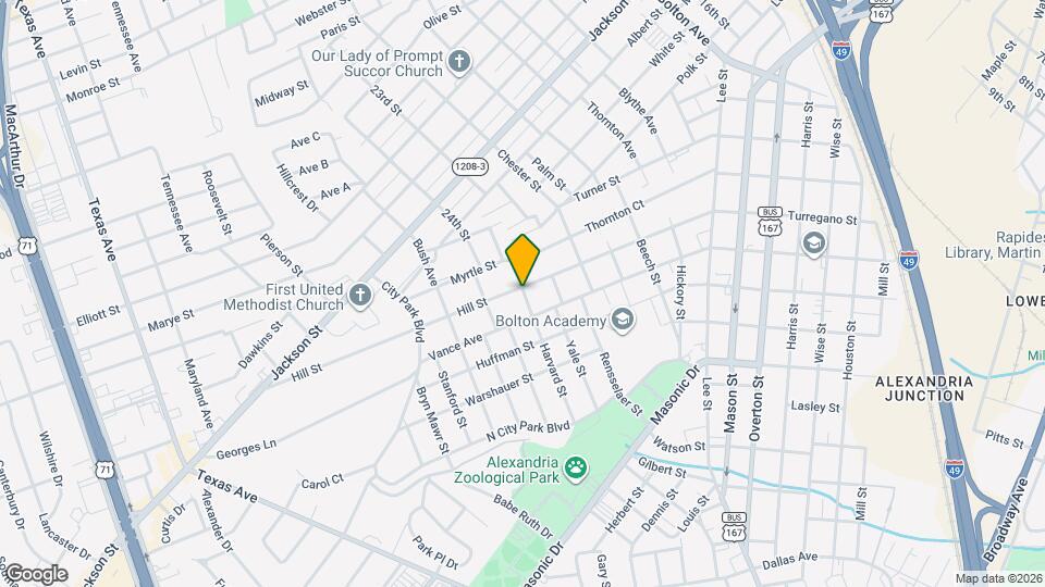 2301 Hill St Map and Location Details