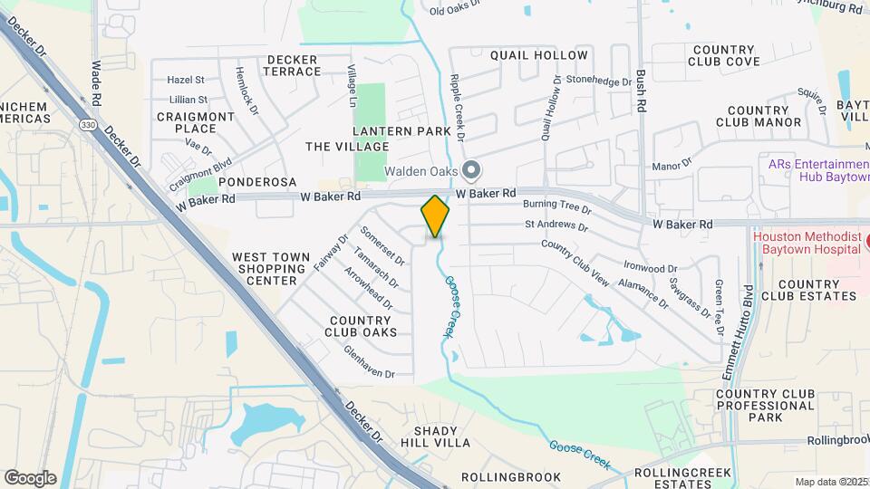 5100 Goose Creek Dr Map and Location Details