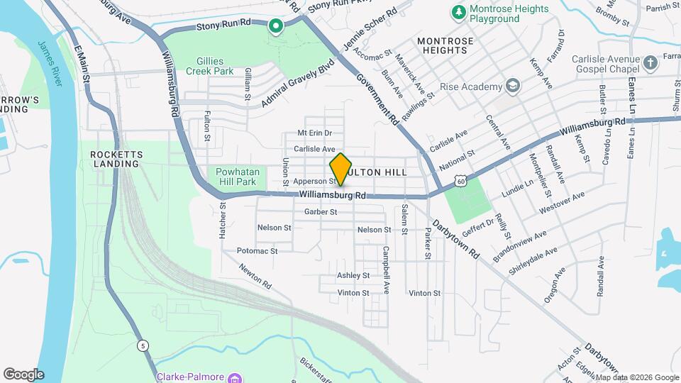 1312 Williamsburg Rd Map and Location Details