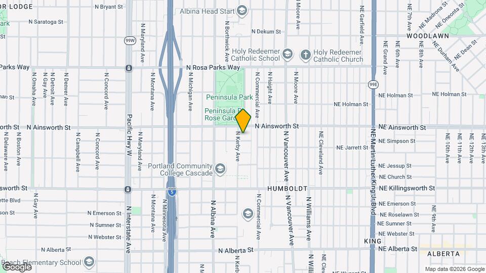 555 N Simpson St, Unit BASEMENT Map and Location Details