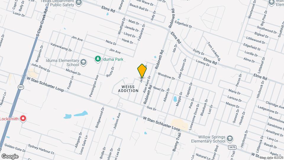 4304 Jeff Scott Dr, Unit A Map and Location Details