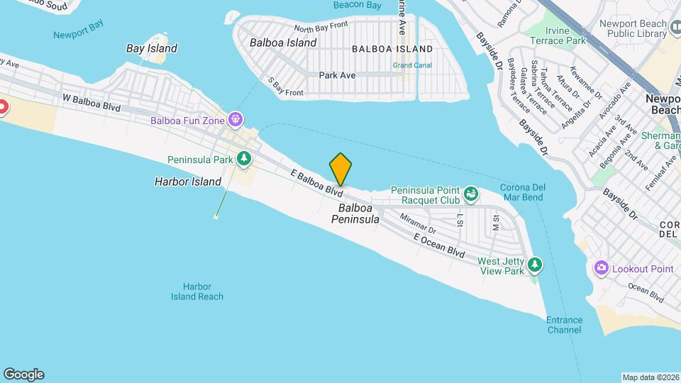 1214 E Balboa Blvd Map and Location Details