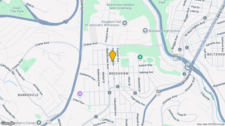 1344 Fallowfield Ave Map and Location Details