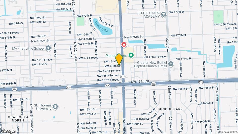 2730 NW 170th St Map and Location Details