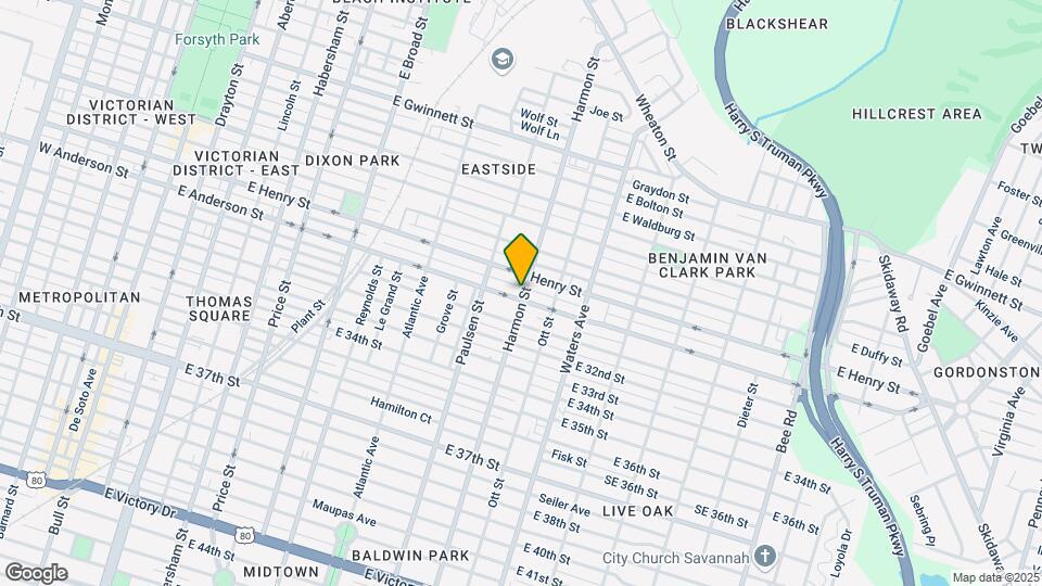 836 E Anderson St Map and Location Details