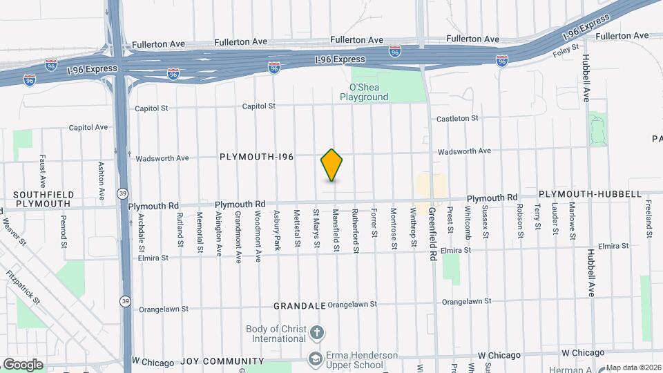 11641 Mansfield St, Unit 2 Map and Location Details