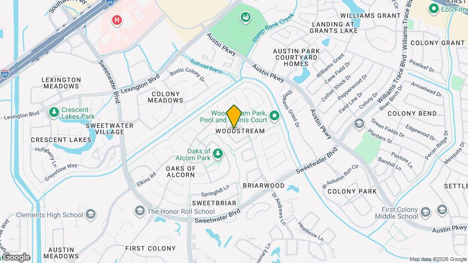 3410 Woodstream Pl Map and Location Details