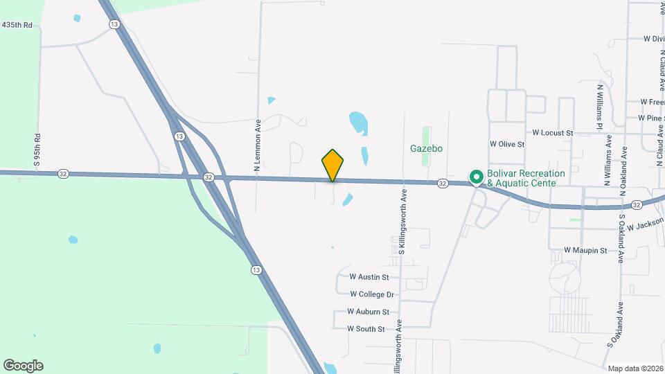 2590 W Broadway St Map and Location Details