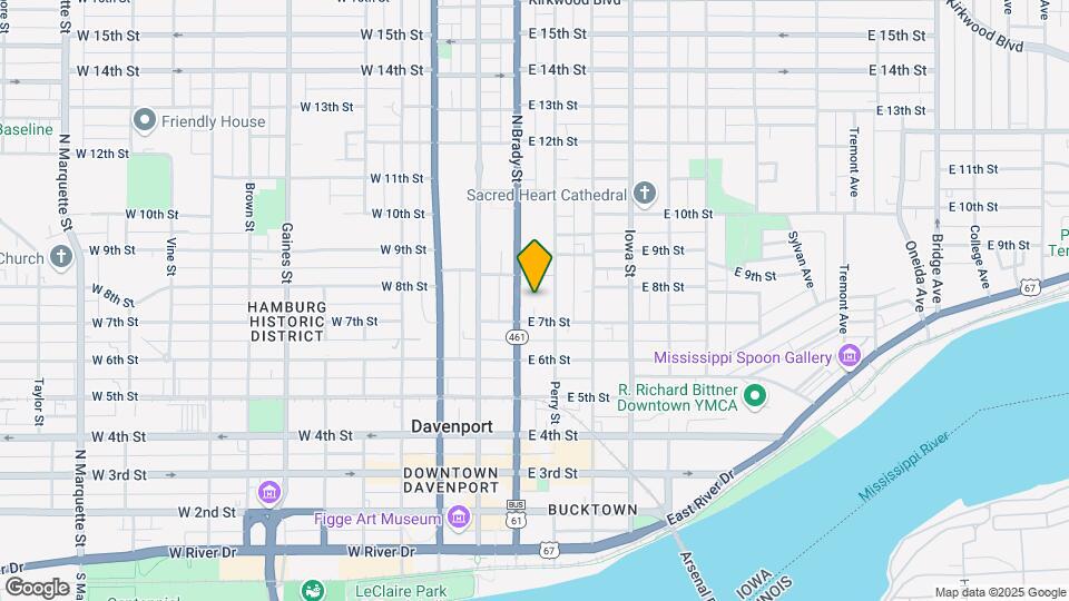 711 Brady St Map and Location Details