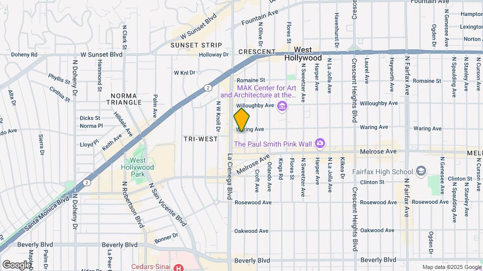 745 N Alfred St Map and Location Details
