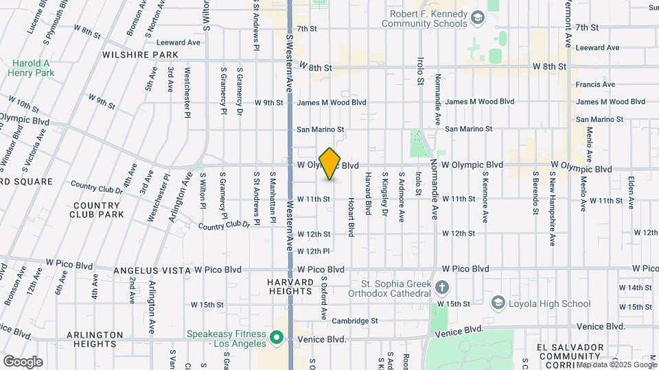 1035 S Serrano Ave Map and Location Details