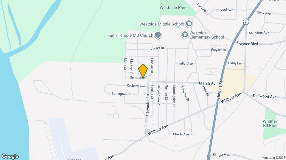 609 Semple Ave Map and Location Details