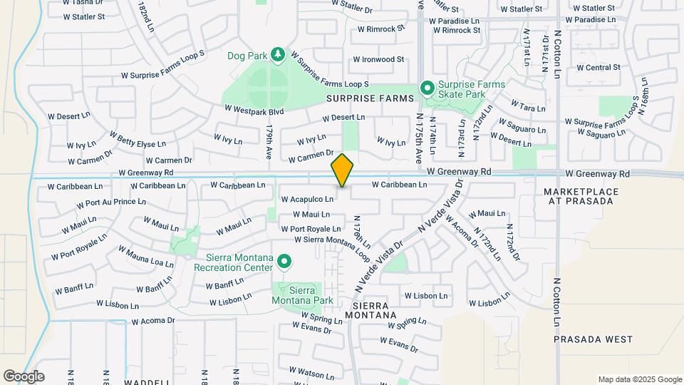 15221 N 177th Dr Map and Location Details
