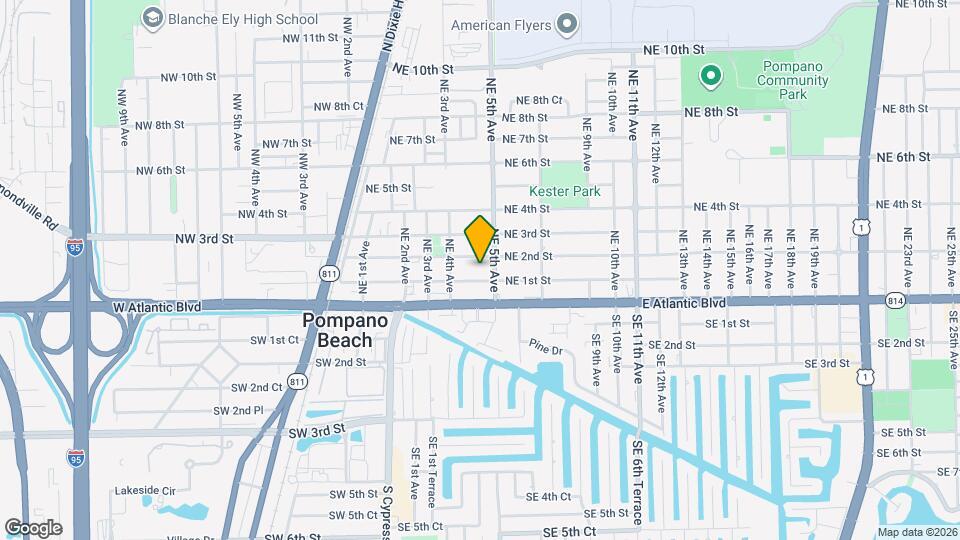 461 NE 1st St Map and Location Details