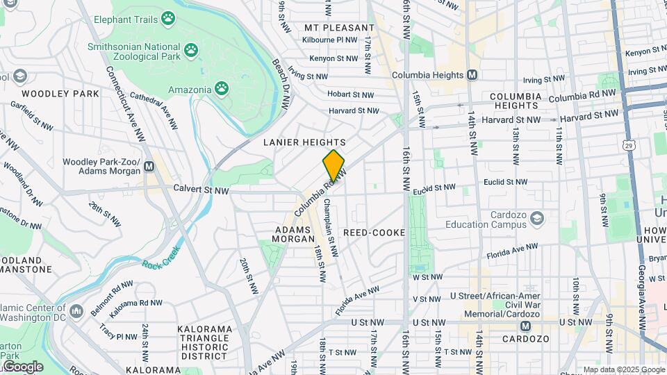 1768 Columbia Rd NW Map and Location Details