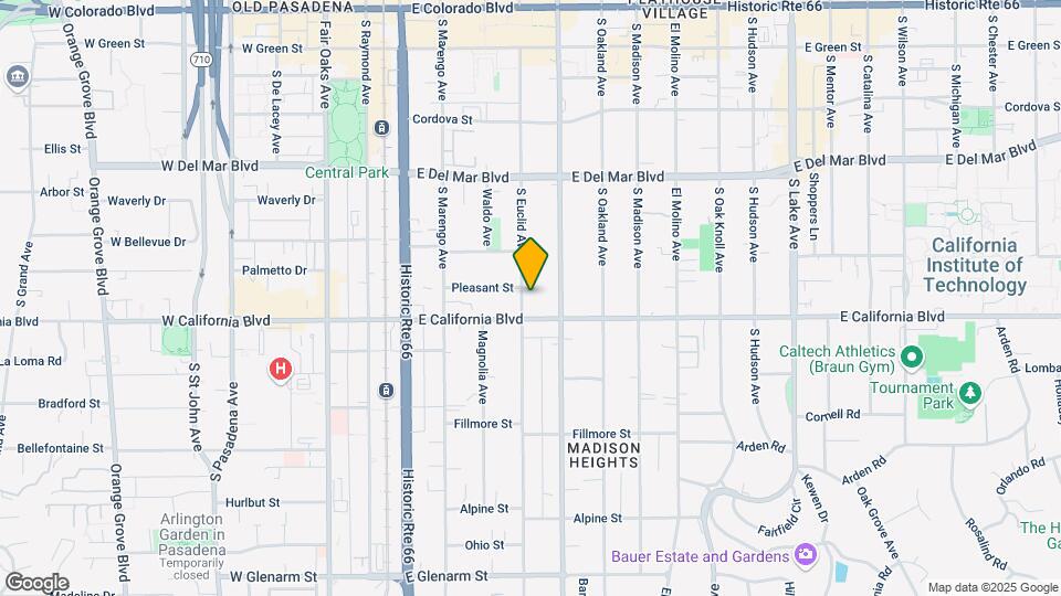 540 Euclid Ave Map and Location Details