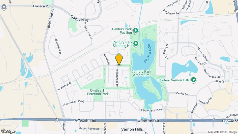 13 Timber Ln, Unit Vernon Hills Condo Mapa y Detalles de la Ubicación