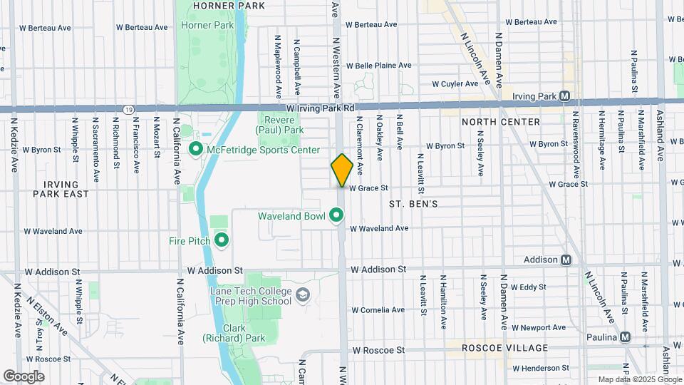 3757 N Western Ave Map and Location Details