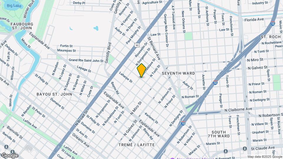 2328 Lapeyrouse St Map and Location Details