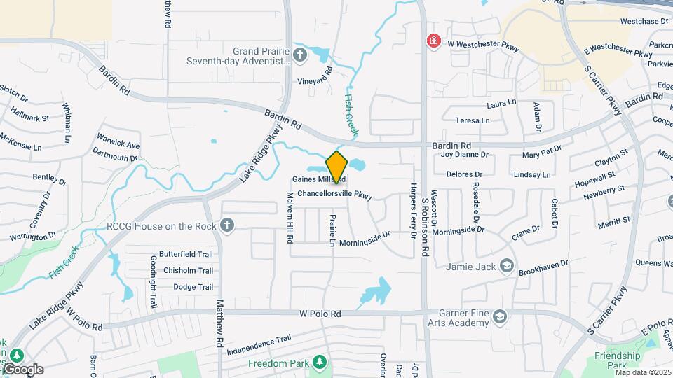 1016 Chancellorsville Pkwy Map and Location Details